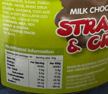 Load image into Gallery viewer, Milk choc strawberry’s and cream