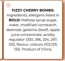 Load image into Gallery viewer, Fizzy cherry bombs
