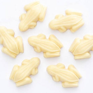 White chocolate frogs