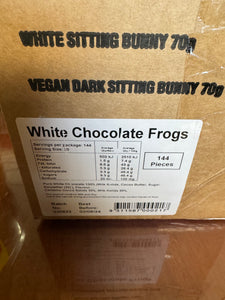 White chocolate frogs