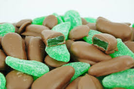 Choc spearmint leaves